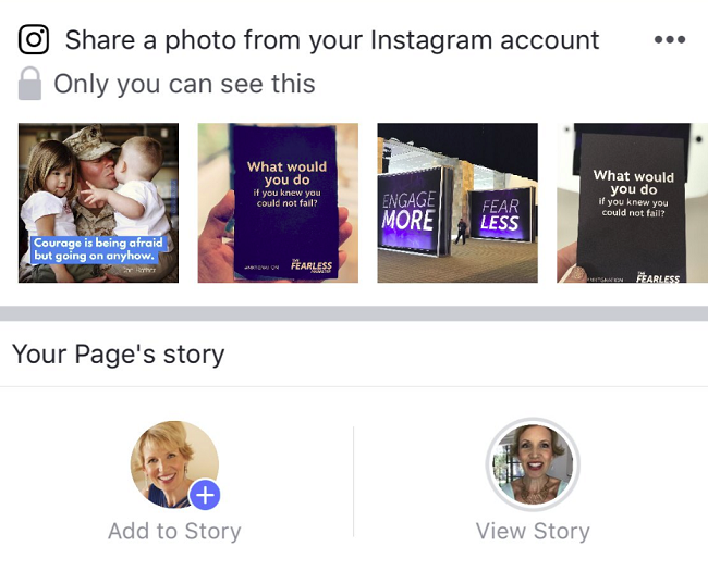 Facebook, Instagram cross-posting