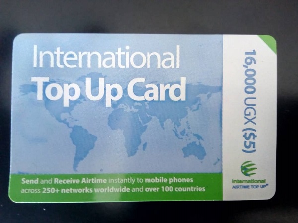 International Airtime Top Up Scratch card