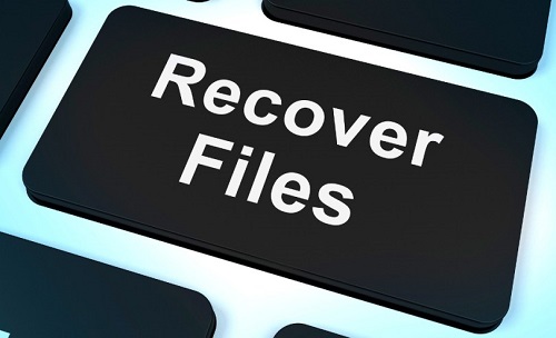 Recover Files Key Shows Restoring From Backup