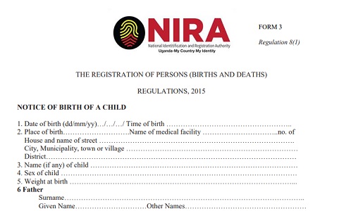 get a birth certificate in Uganda