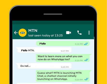 MTN airtime top-up WhatsApp