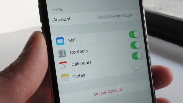 back up iPhone contacts to Gmail