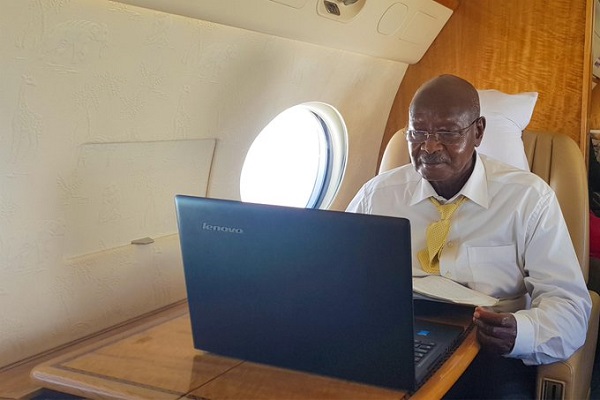 Museveni lenovo laptop