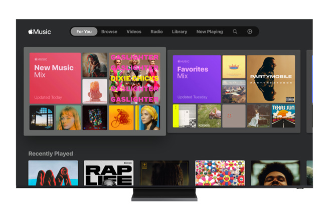 samsung smart tv apple music