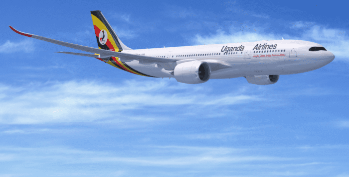 uganda airlines airbus delivery