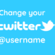 change twitter username