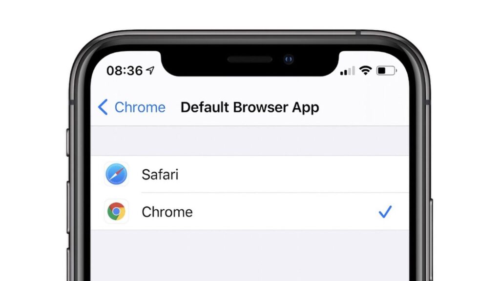 google chrome default browser ios 14