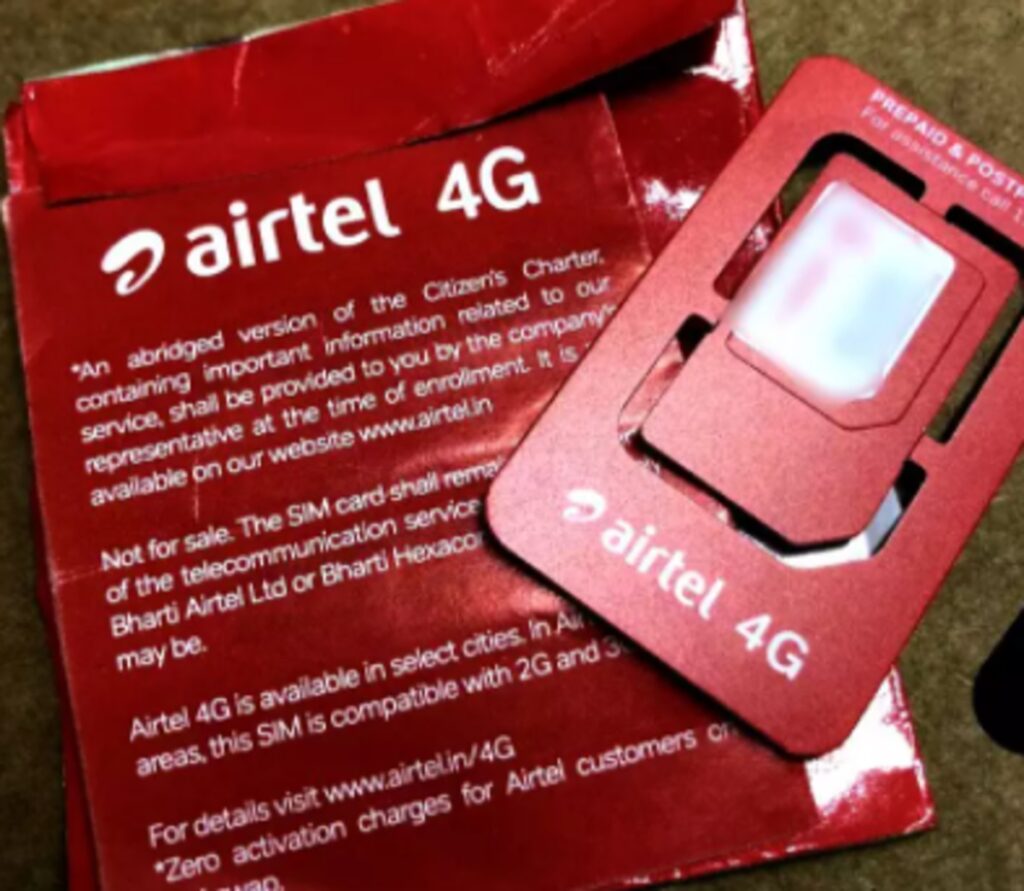 airtel sim card new number range